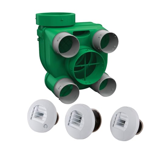 AXELAIR HYGRO ARIANT - Kit Hygro B VMC simple flux hygroréglable + bouches piles - VMC et ventilation