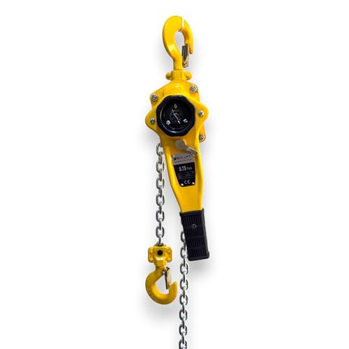 Image of BULLIFT Hand Lever Hoist 0.75 Ton - 1.5 Meter Lift | Heavy Duty Manual Lever Block with Alloy Steel Load Chain | Industrial Chain Puller for Lifting & Rigging