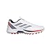 adidas Golf Men's Adizero ZG Ryder Spikeless Golf Shoes Sneaker, Footwear White/Dark Blue/Red, 10