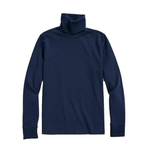 Kaynee, Long Sleeve Turtleneck Shirt, Navy, Adult - Medium