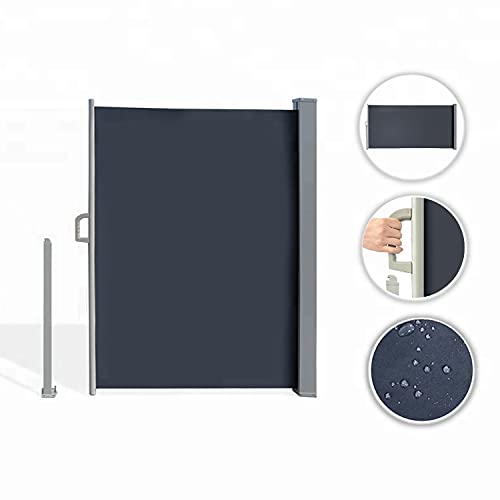 Zlinke CLP 276 Inch X 63 Inch Double Retractable Side Awning,Waterproof & Uv-Resistant,Folding Privacy Screen Room Divider Roll Up Balcony(Grey) thumb #4