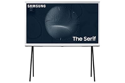 SAMSUNG 55-Inch Class The Serif LS01B Series - QLED 4K, I-Shaped Design, Anti-Reflection Matte Display, -Portable Easel -Stand, Ambient Mode+ Smart -TV -w/ Alexa Built-in (QN55LS01BAFXZA,Latest Model)