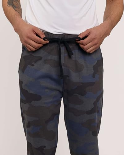 Real Essentials 3 Pack: Men's Tech Fleece Athletic Casual Open Bottom Sweatpants with Pockets (Available in Big & Tall)4