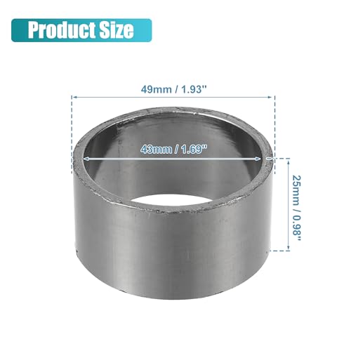 QUARKZMAN Schalldämpfer Auspuff Dichtung Motorrad Auspuffdichtungen Schalldämpferdichtung Für Motorrad Auspuffrohre 49x43x32,5mm