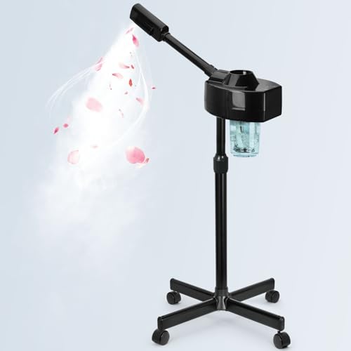 Professional Facial Steamer, Face Steamer with Hot Mist, Esthetician Facial Steamer Ozone Facial Steamer Salon Spa Beauty Skin Care Equipment