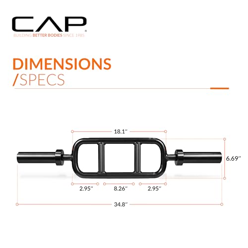 CAP Barbell 34" Olympic Triceps Bar, Black (OBIS-34SB)