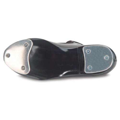 Danshuz Little Girls Black Patent Strap Tap Shoe Size 12