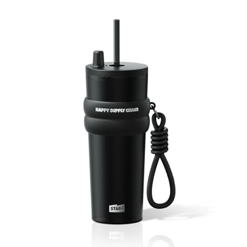 Sidagar 710ml  ^fM^u[ XeX ėp\ Xg[t RȂ EH[^[{g ۉۗ sp R[q[Jbv Black