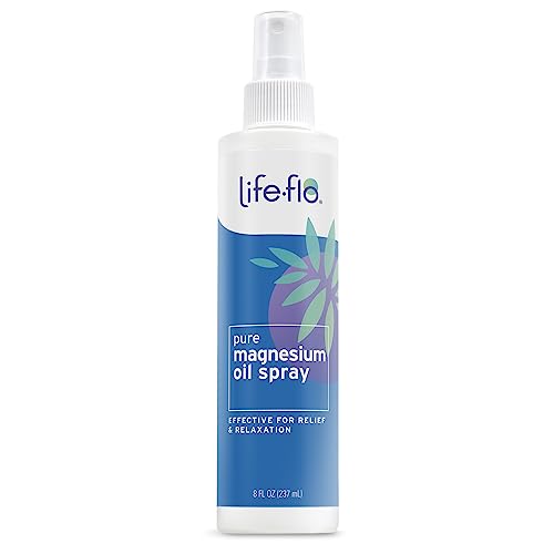 Image of Life-Flo Pure Magnesium Oil for Feet and Body - 100% Pure Magnesium Spray from The Ancient Zechstein Seabed - Magnesium Oil Spray for Feet, Relaxing & Rejuvenating Muscles & Joints - 8 oz