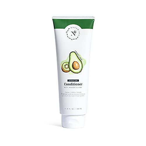 NaturAll Hydrating Avocado + Kiwi Conditioner | All Natural, Silicone-Free, Paraben-Free, Cruelty-Free | For Dry, Frizzy Hair | 12 oz