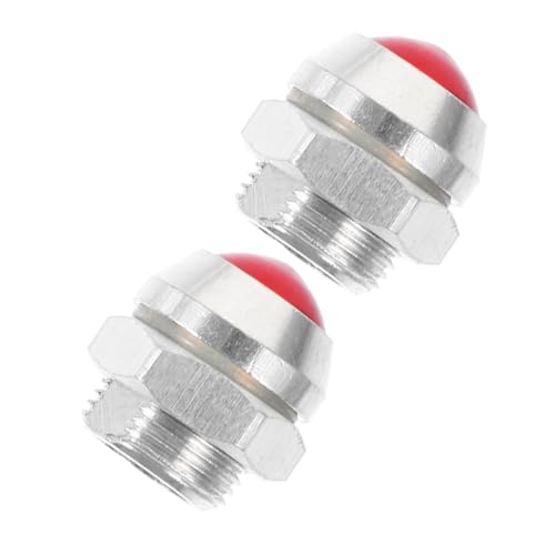 VILLFUL 2 pièces Soupape de Sécurité pour Autocuiseur Valve Rouge Plate Compatible Cocotte SEB et Autres Modèles Accessoire Remplaçable pour Régulation...