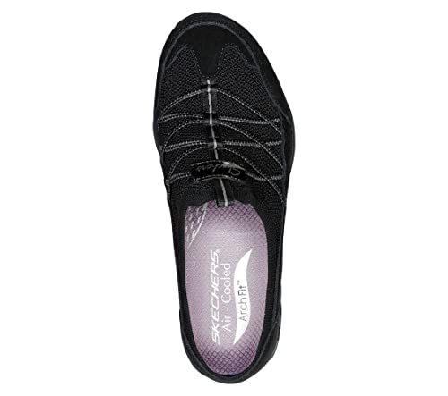 Skechers Women's Relaxed Fit: Arch Fit Commute - Chosen Road Slip-On Mule, Black - 10 M US