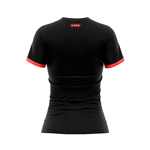 Kit 2 Camisas Feminina Do Flamengo Oficial Licenciado Tamanho:P;Cor:Vermelho/Preto;Gênero:Feminino