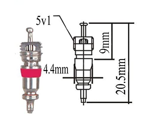 Valve core remover double et simple pavillon avec 100 cœurs robustes