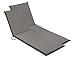 sleepling 193935 Lot de 2 Coussins d'extérieur pour chaises Longues | Chaise de Jardin | Bain de Soleil | Fabriqué en UE | Bande de réglage | Housse Amovible et Lavable, 190 x 58 x 6 cm, Gris