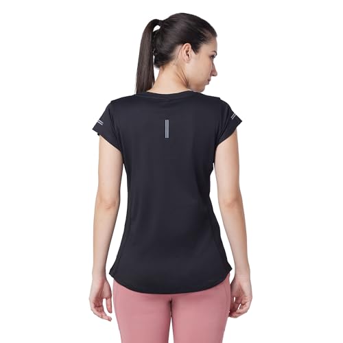 Image of berge' Ladies Polyester Dry Fit Western Shirts & Tshirts for Women, Quick Drying & Breathable Fabric, Gym Wear Tees & Workout Tops|Half Sleeve T-Shirt|Running Tshirts for Women
