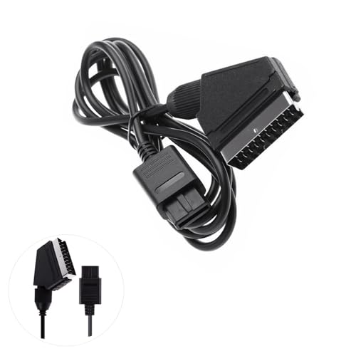RGB SCART AV Cable Compatible with Nintendo N64, SNES & GameCube NTSC, High-Shielded Retro Video Cord for CRT & Upscalers - NTSC Version Only image 4