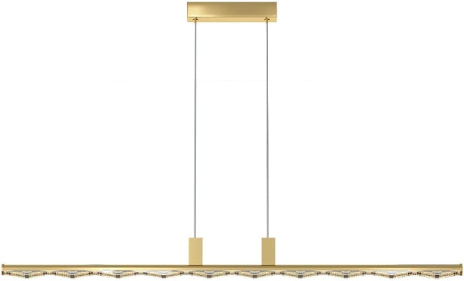 Chandelier LED dimmable YangRy avec suspension réglable en laiton