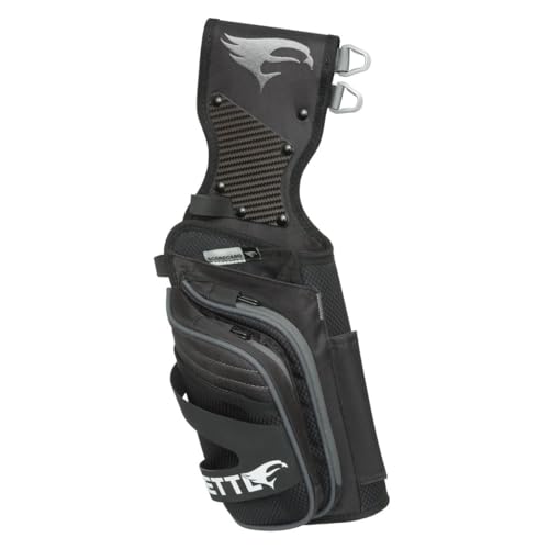 Carquois d'arc droitier Elevation Mettle Field Noir en finition robuste haut de gamme