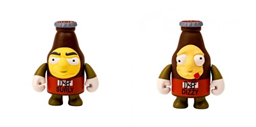 Kidrobot The Simpsons Duff Beer Set Dizzy & Surly Pair 3" Vinyl Mini Figures