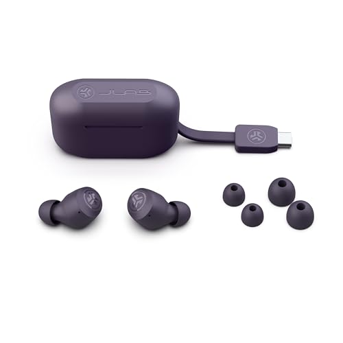 Image of JLab Go Air Pop+ True Wireless Earbuds, in Ear Headphones, Bluetooth Earphones, 35H Playtime Ear Buds, Bluetooth Earbuds with Microphone, USB-C Charging Case, Dual Connect, EQ3 Sound, Violet