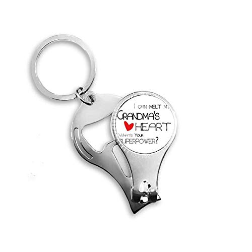 Porte-clés décapsuleur Nana cadeau touchant pour mamie