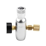 YINLUCK CO2-Druckregler 60–150 Psi, Mini-CO2-Tankventil Aus Aluminium for Fassbierfässer, Heimbrauen Und Soda-Karbonisierung(150 psi)