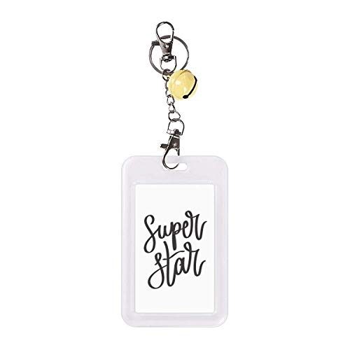 Badge carte de crédit pochette protection jaune cloche anti rayures