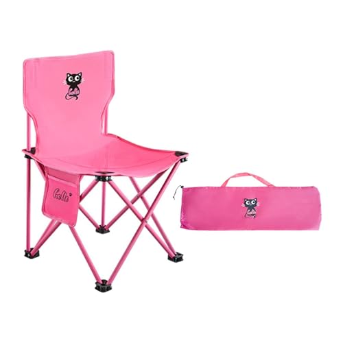 Chaise de camping pliante rose idéale pour pique-nique et plage