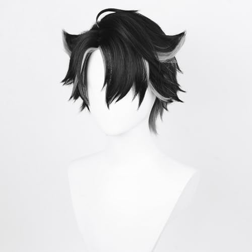 Anime Cosplay Wig, Genshin Impact Wig, with two Wig Caps, for Halloween Party & etc. (Wriothesley Cosplay) - Image 3