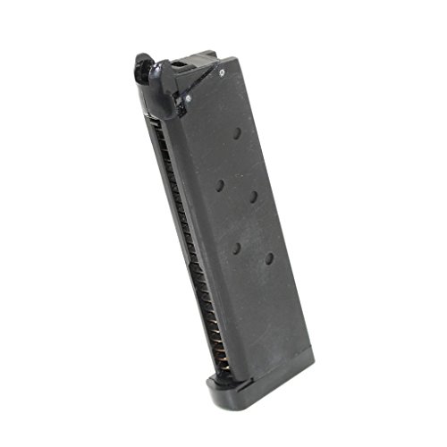 Airsoft Softair Ausrüstung 28rd Gas Mag Magazin Für M.E.U. M1911 GBB Pistole Schwarz Cover