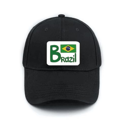 Casquette de baseball noire Brésil pour vos sorties en plein air