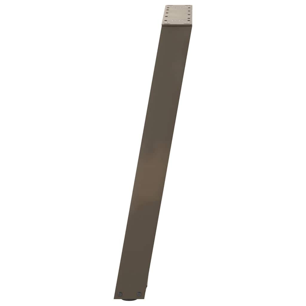 Hothingwell Nogi stołu z konsolą w kształcie litery U, 2 sztuki, stal lakierowana proszkowo, 38 x 72–73 cm, z regulowanymi poziomami i nawierconymi otworami do łatwego montażu, nowoczesny geometryczny