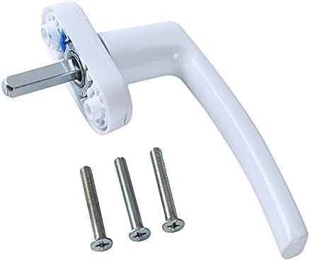 Maniglia Finestra Universale In Alluminio - Con Serratura, Per Doppi Vetri, Colore Nero - Foto 6