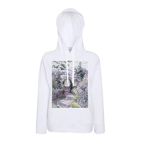 Sweat à capuche poétique jardin fleuris aquarelle Beatrix Potter souvenir d'enfance