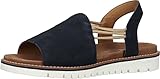 Innenmaterial: Leder ara Damen Kent Sandal, BLAU, 43 EU
