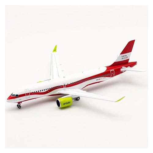 Avión A220 a escala 1:200 modelo de aleación vintage CLMJHG con tren de aterrizaje 2