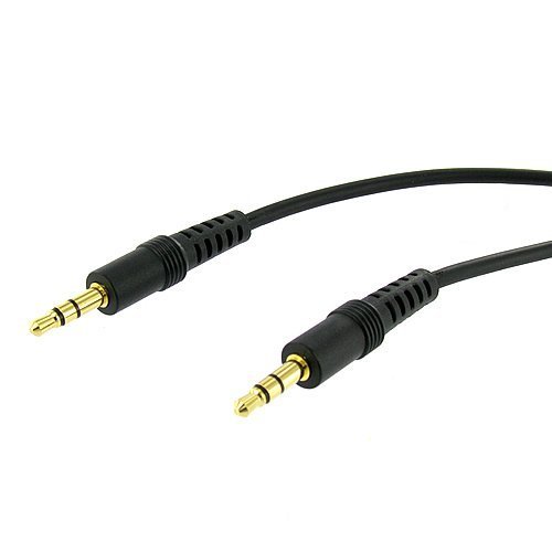 Cable de audio estéreo 3.5mm macho a macho 12 pies miniatura 1