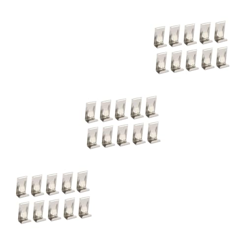 Image of Tofficu 150pcs Photo Frame Clip Back Plate Buckle Hardware Accessories for Hanging Pictures Metal Spring Turn Button Hanger for Artwork and Canvas Display
