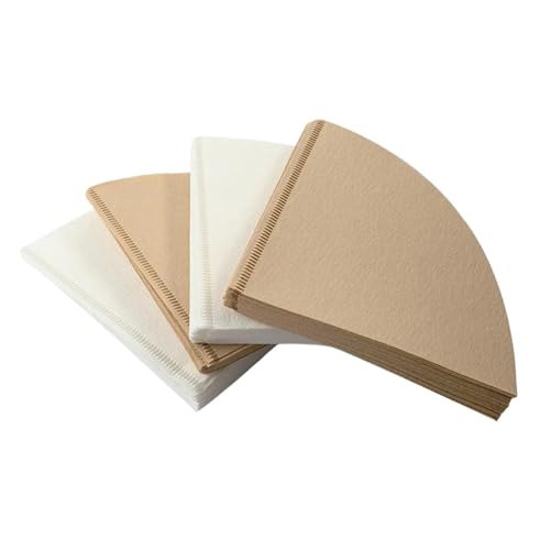 500-1000 filtros de café de papel en forma de V, de pulpa de madera, cono de goteo, colador de café, bolsa for infusor de té y espresso.(White500pcs,V02(2-4 servings))