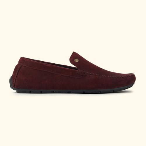 Image of YOHO Loafers for Men | Leather Slip-On Loafers | Stylish, Flexible Shoes with Footpharma Footbed | Comfortable Party, Office & Casual Footwear | Lofos 001