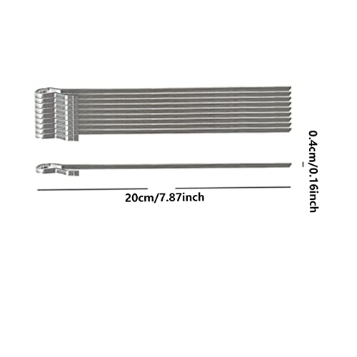 Skewer Rack Set Stainless Steel Skewers Needle Cage Kebab Maker Grill Rotating Meat Forks Grill Cage Kit BBQ Grill Cage Roaster Rotisserie for Kitchen Outdoor Tools(20cm) - Image 2