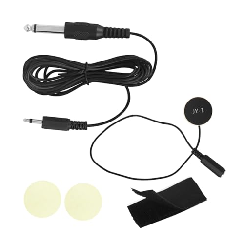 HYTROVE 1 セット ギターピックアップ チューナー アコースティックギターピン 折りたたみ式 音楽 ベース ギターナット カポ アコースティック ギター ギターポリッシュ Black 鉄