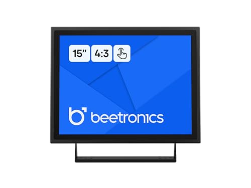 Image of Beetronics 15 Inch Touchscreen Monitor | Full HD 1080p | 15TSV7M - Industrial-Grade, Professional 10-Point Multi Touch Display for PC, Mac, Linux - HDMI, DisplayPort, USB-C, VGA Inputs