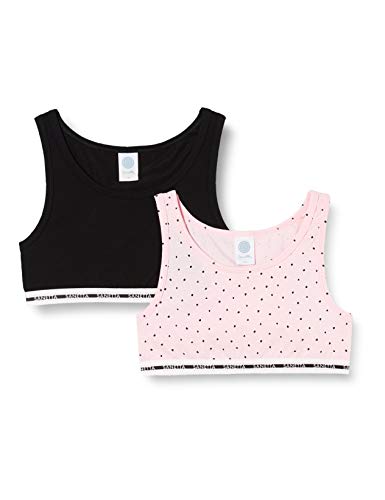 Sanetta Bustier Doppelpack Sorbet Intimo, Rosa, 164 Bambina