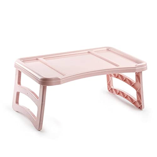 CABLEPELADO Bandeja con Patas Mesa Plegable | Bandeja para Cama | Mesa Plegable | Plástico | Medidas 51 cm Ancho x 33 cm Fondo x 23.5 cm Altura | Rosa