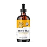 Vimergy USDA Organic Goldenseal Supplement – 57 2mL (2 Droppers or 48-54 Drops) Servings (200mg Extract Per Serving). Vegan, Alcohol-Free Golden Seal herb Drops Great for Tea (115 mL)