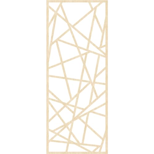 Image of Conway Decorative Pierced Fretwork Wood Wall Panels, 31 3 /8 inchW x 79 3 /8 inchH x 3 /8 inchT, Birch