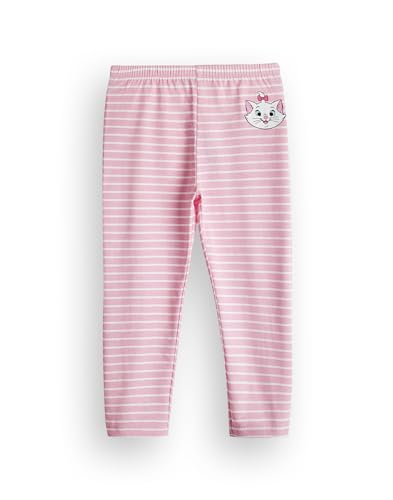 Disney The Aristocats Marie Girls Pajama Set | Kids Long Sleeve Striped Long Leg Graphic PJs in Pink | Sleepwear Merch Gift4