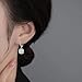 GIRIOIZ High-Carbon Diamond Hoop Earrings for Women Sterling Silver Cuff Earrings Drop Huggie Stud Halo Earrings with 18K (White2)
